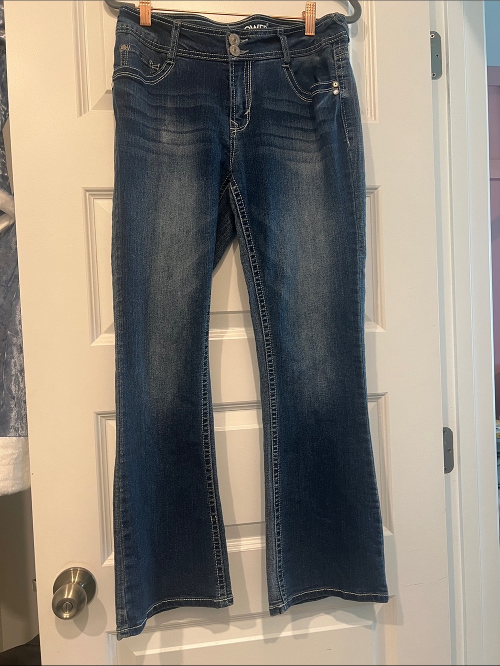 Wallflower Dark Blue Flare Jeans